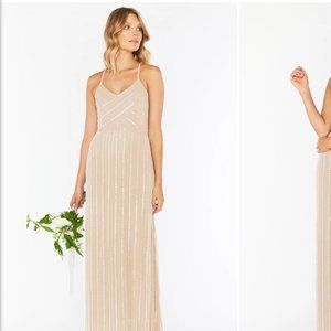 Show me your MuMu - Gala Gown ~ Champagne Beaded - Size M